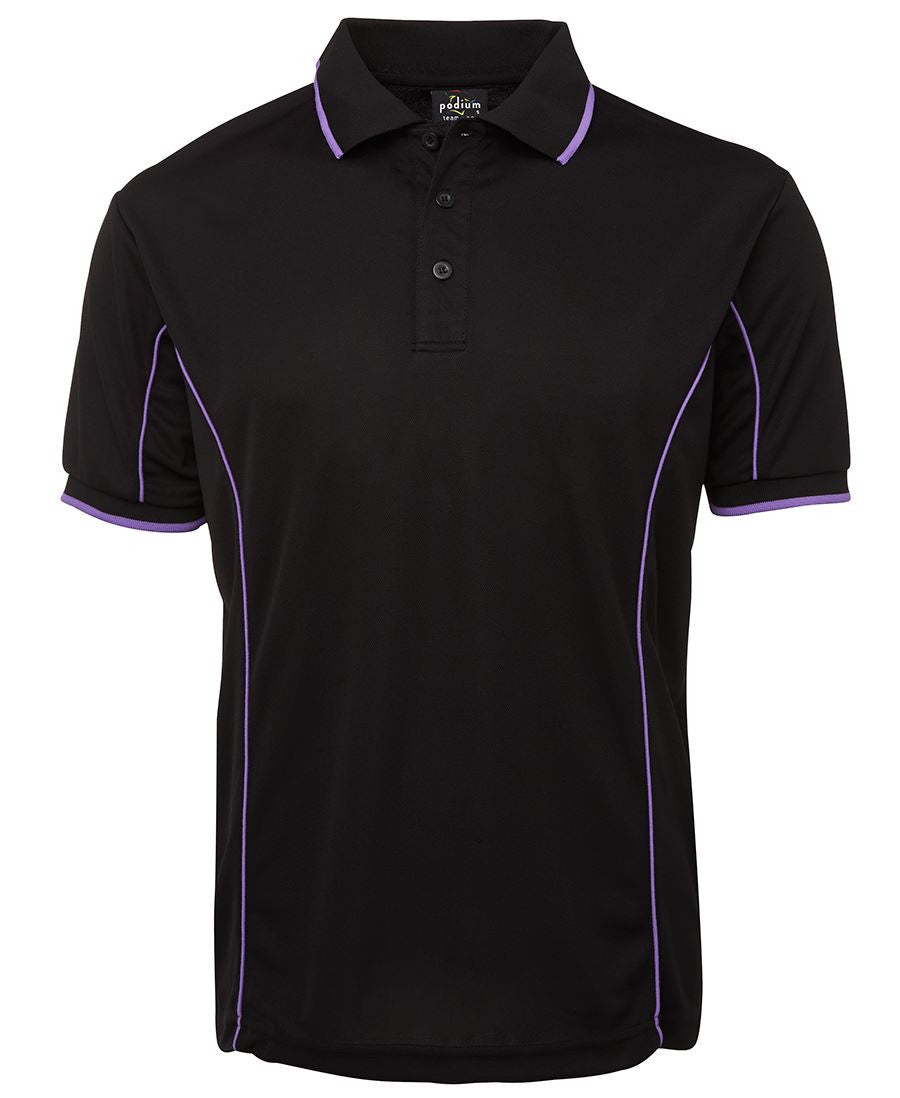 JB's Wear Adults Podium Short Sleeve Piping Polo 2nd (7PIP)