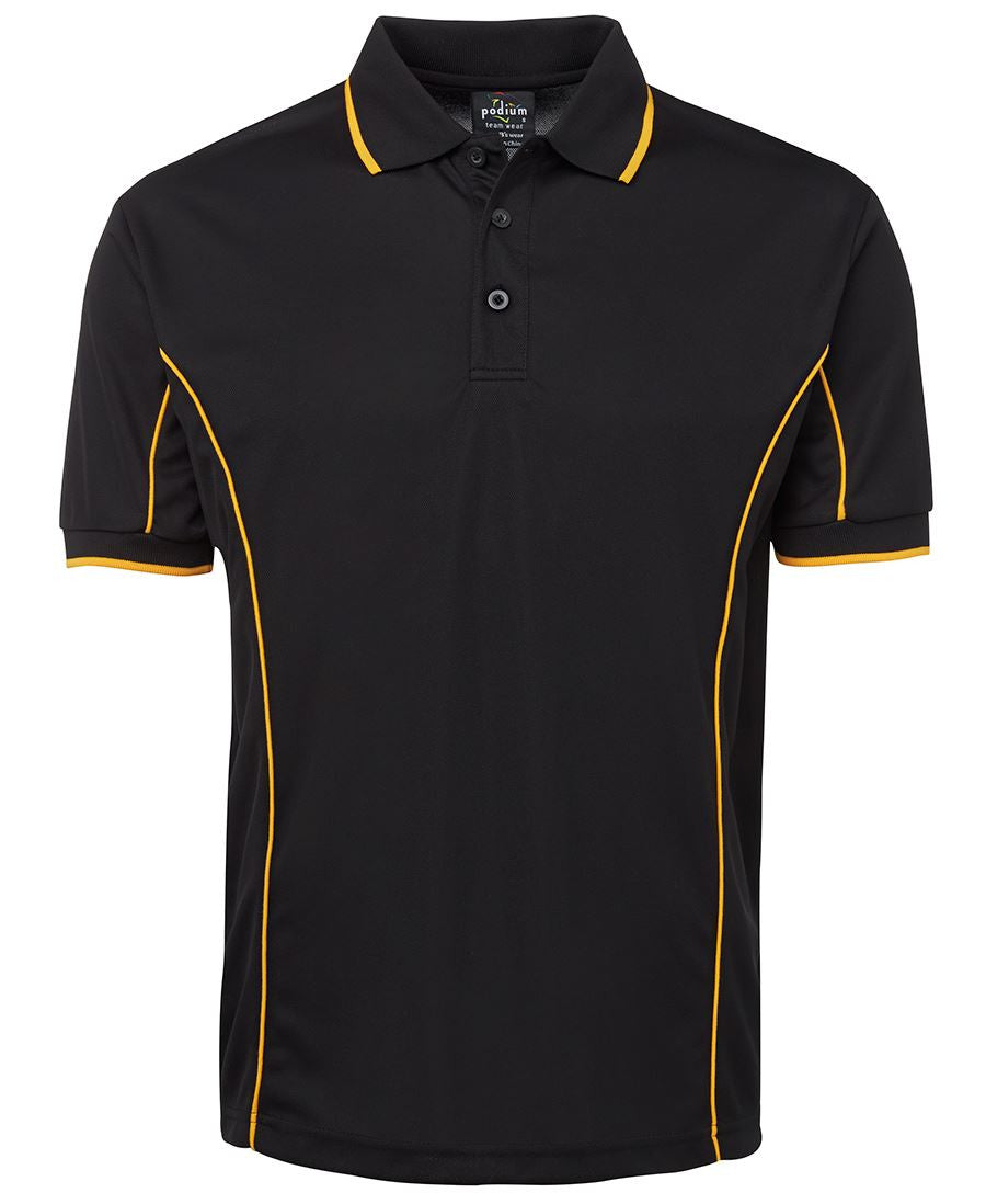 JB's Wear Adults Podium Short Sleeve Piping Polo 2nd (7PIP)