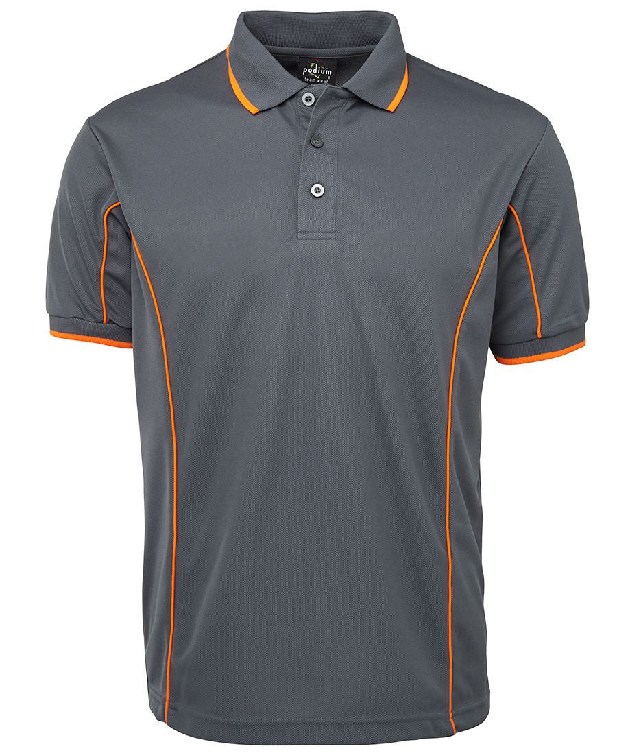 JB&#39;s Wear Adults Podium Short Sleeve Piping Polo 2nd (7PIP)