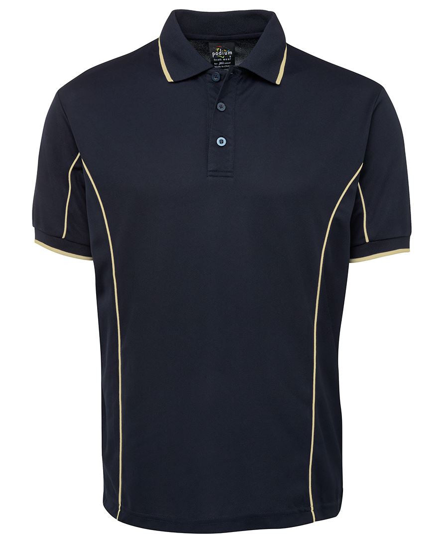 JB's Wear Adults Podium Short Sleeve Piping Polo 1st (7PIP)
