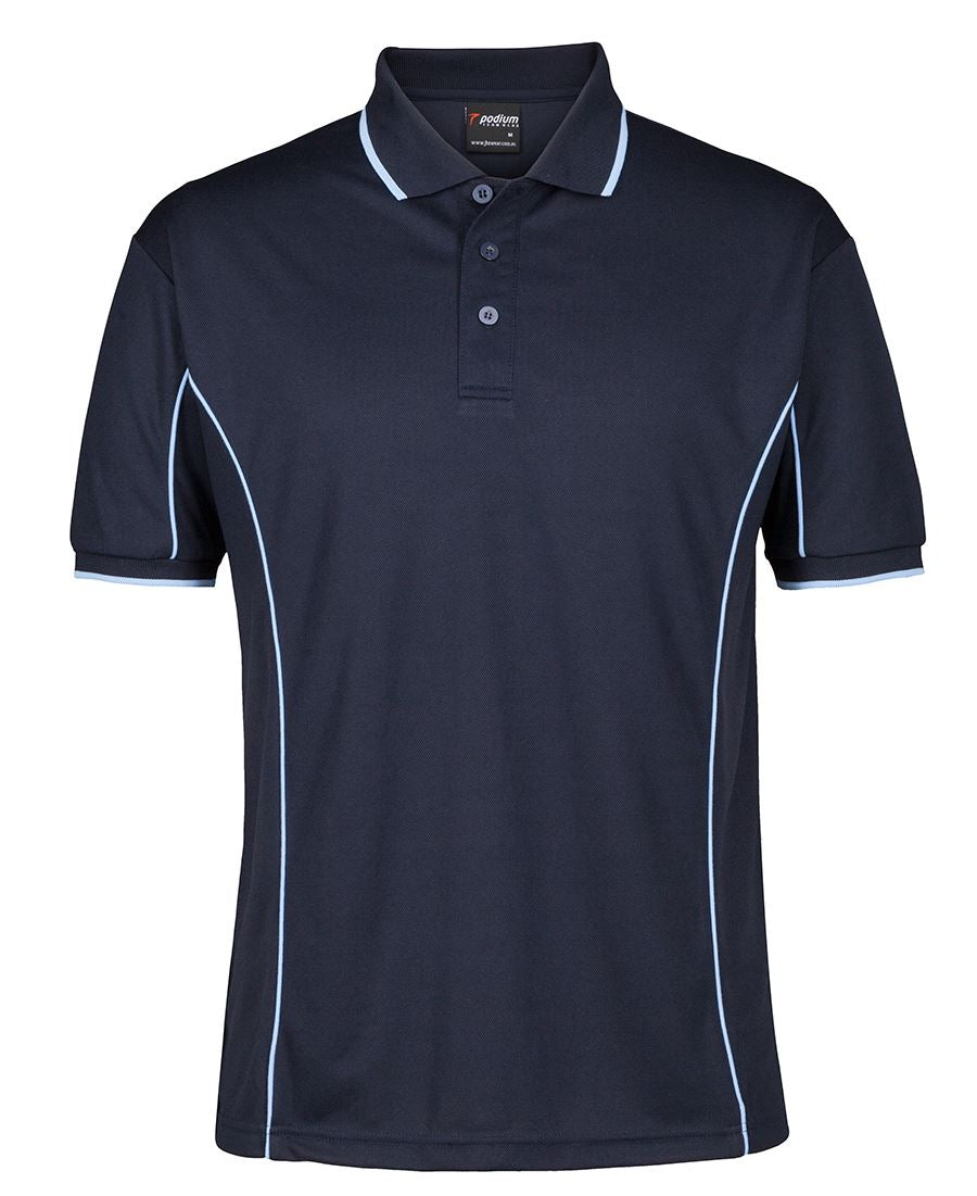 JB's Wear Adults Podium Short Sleeve Piping Polo 3rd (7PIP)