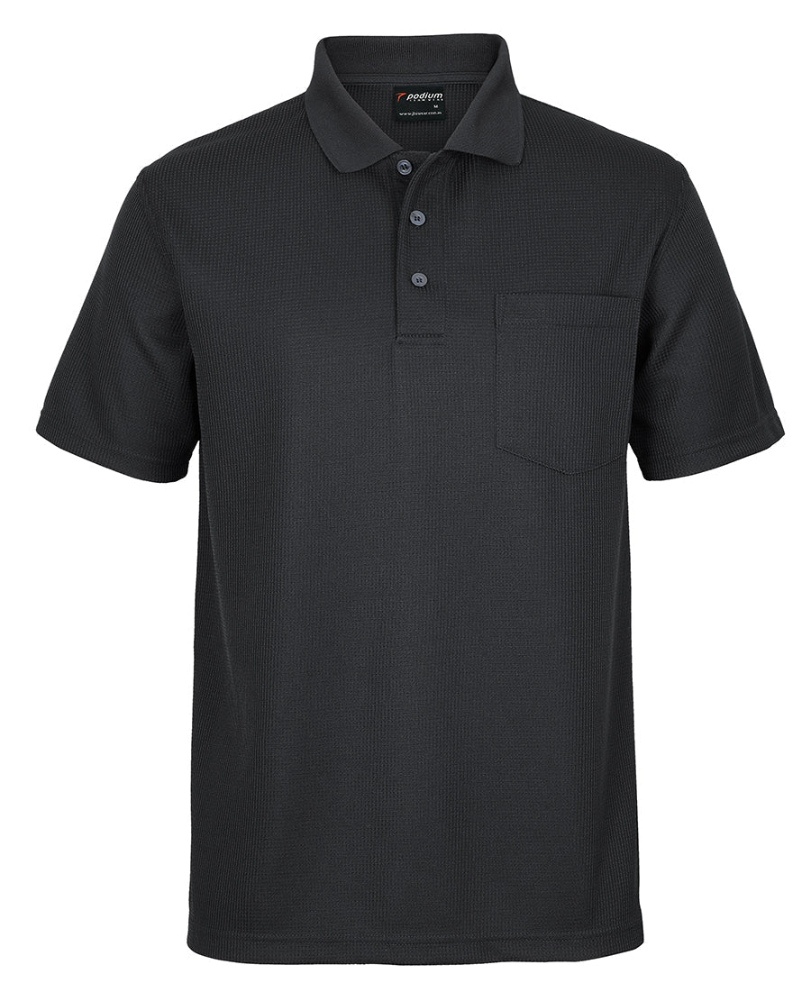 JB's Wear Adults Podium Waffle Pocket Polo (7WPP)