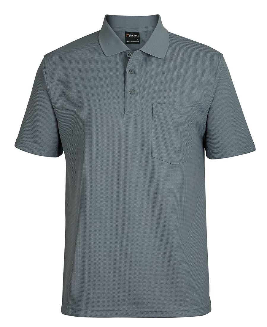 JB's Wear Adults Podium Waffle Pocket Polo (7WPP)