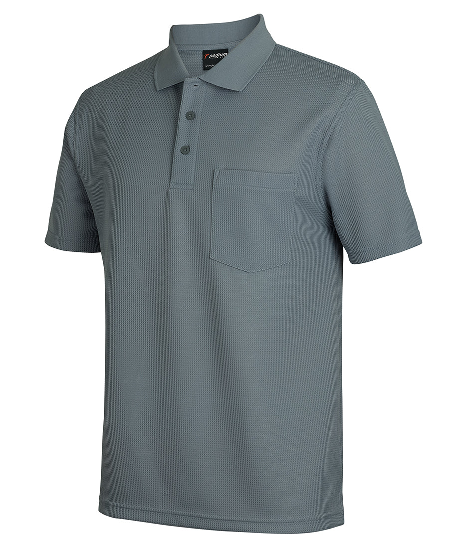 JB's Wear Adults Podium Waffle Pocket Polo (7WPP)