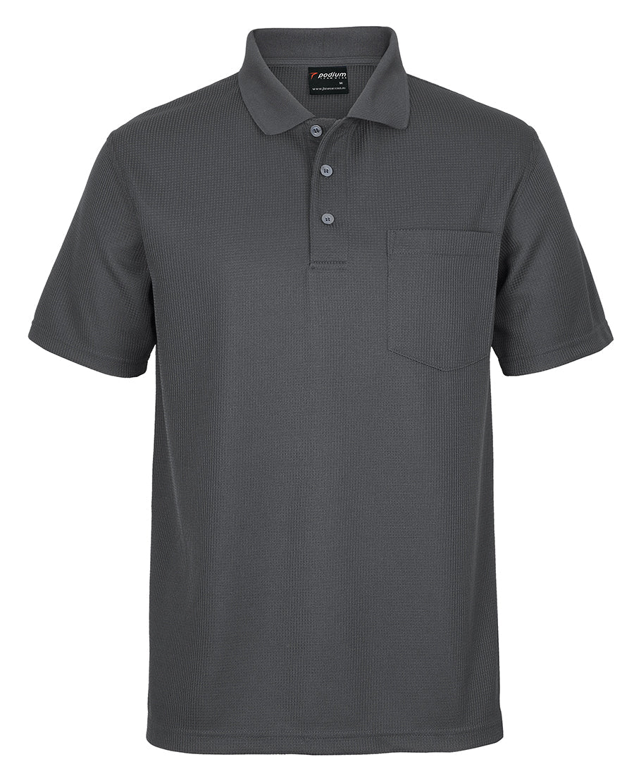 JB&#39;s Wear Adults Podium Waffle Pocket Polo (7WPP)