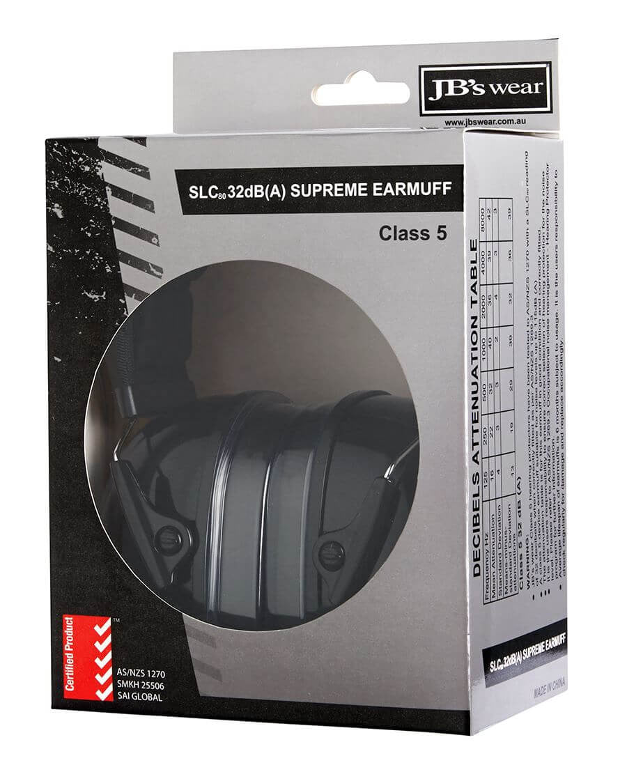 JB&#39;s Wear 32dB Supreme Ear Muffs (8M001)