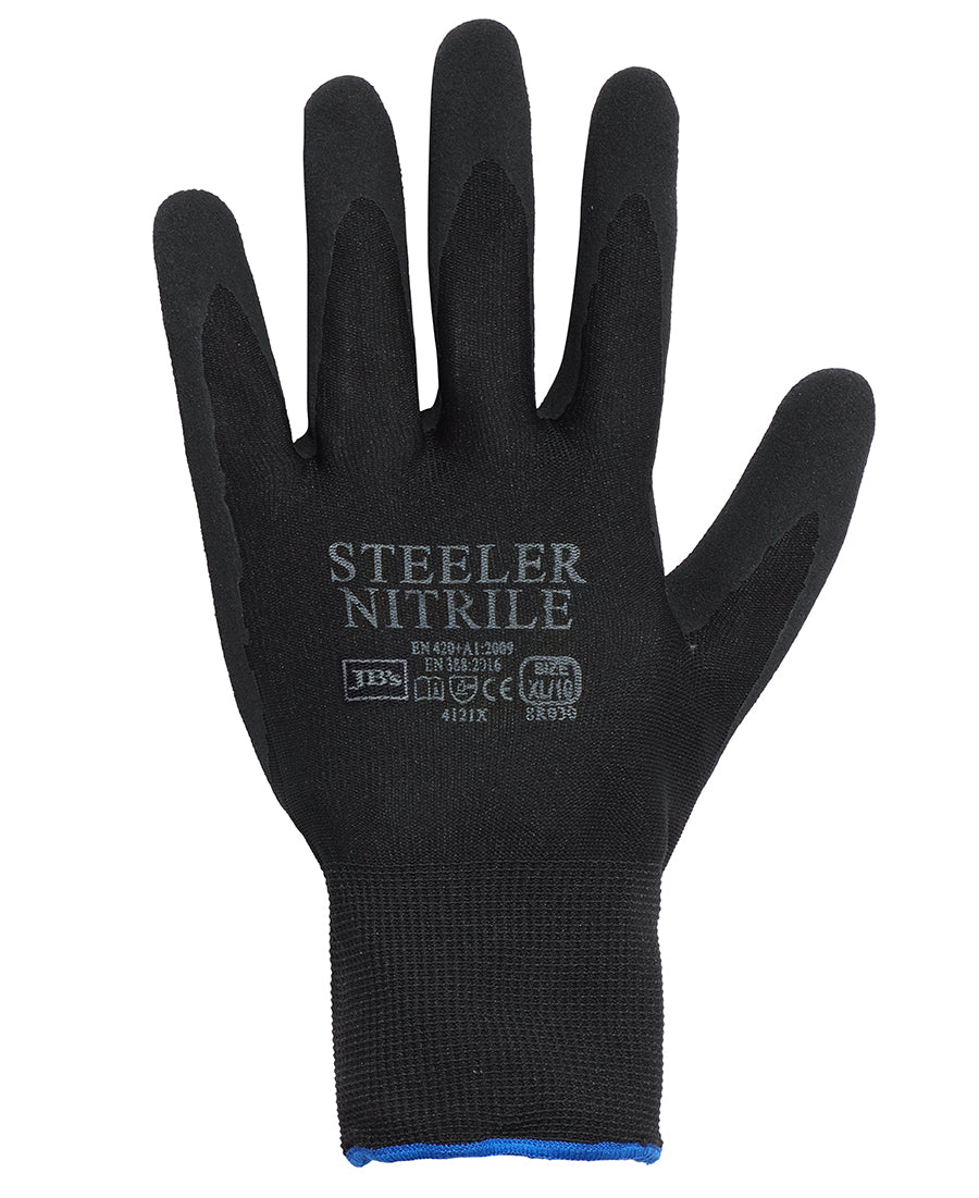 JB&#39;s Wear Steeler Sandy Nitrile Glove 12 Pack (8R030)