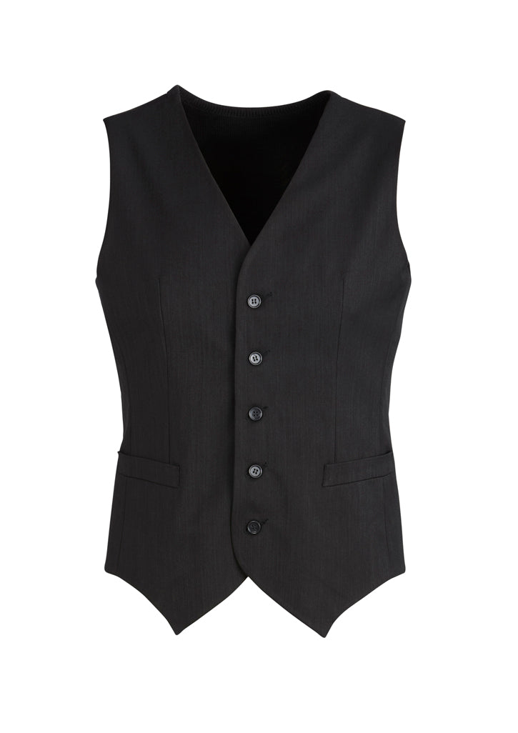 Biz Corporate Mens Peaked Vest with Knitted Back (90111)