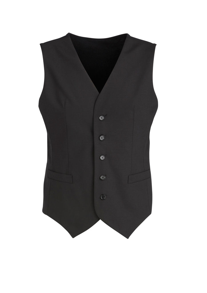 Biz Corporate Mens Peaked Vest with Knitted Back (94011)