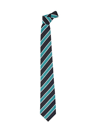 Biz Corporate Mens Wide Contrast Stripe Tie (99103)-Clearance