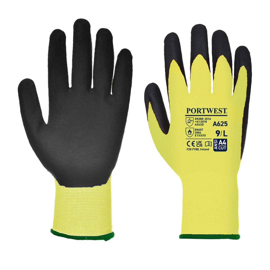Portwest Vis-Tex Cut Resistant Glove -PU (A625)
