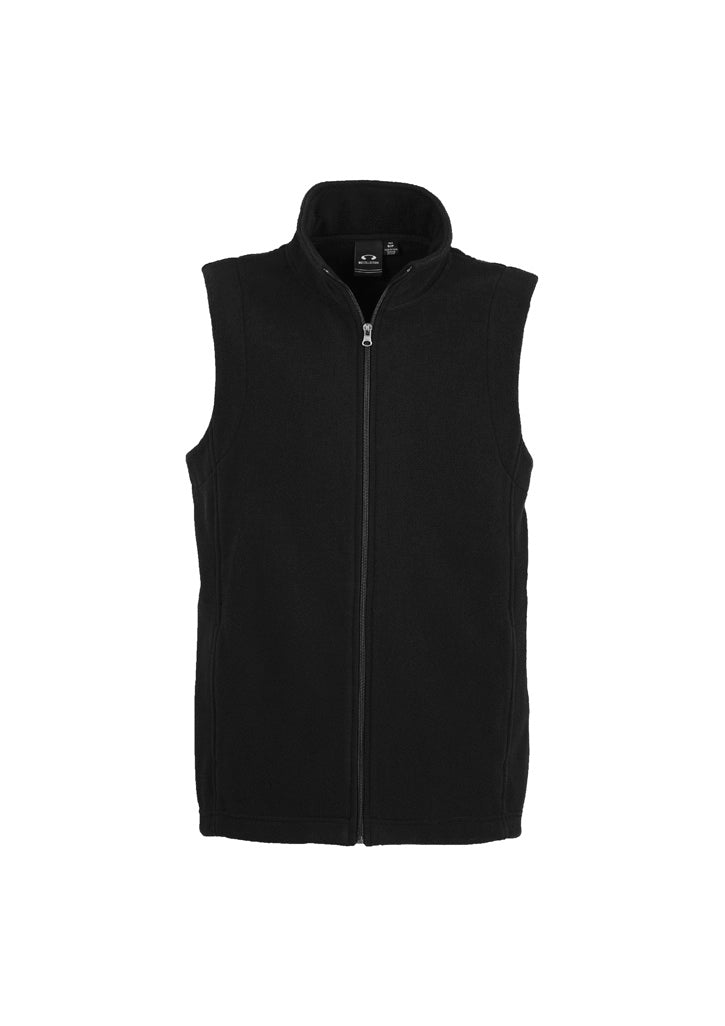 Biz Collection Mens Plain Micro Fleece Vest (F233MN)