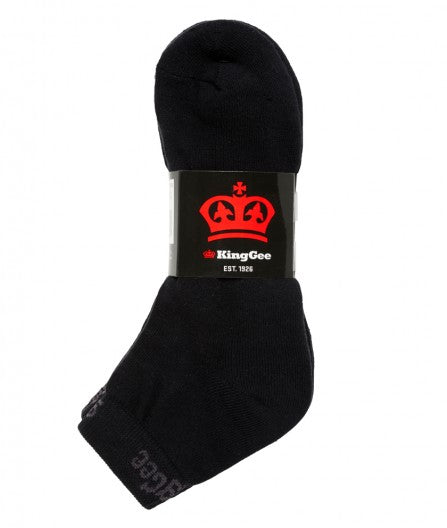 King Gee Men&#39;s Crew Cotton Work Sock-5 Pack (K09035)
