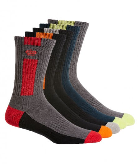 King Gee Men's Crew Cotton Work Sock-5 Pack (K09035)