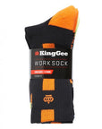 King Gee Men's Crew Cotton Work Sock-5 Pack (K09035)