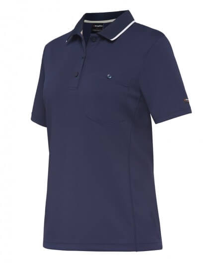 King Gee Workcool Women&#39;s Hyperfreeze Spliced Polo S/S (K44740)