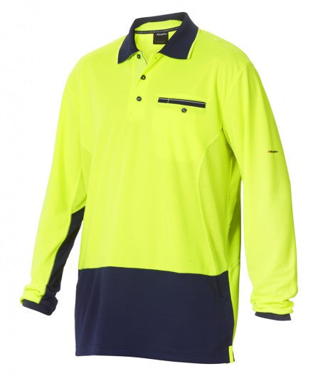 King Gee Workcool Spliced Polo Long Sleeve (K54840)