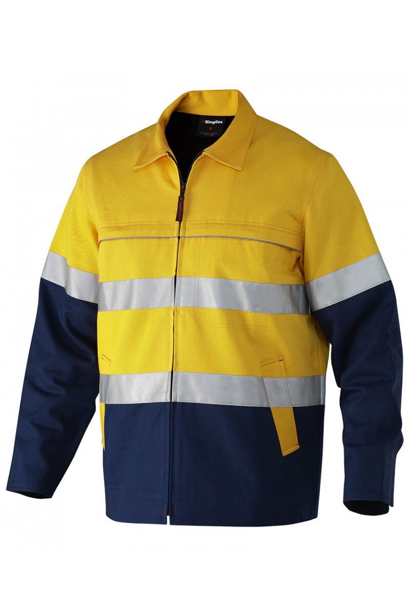King Gee Reflective Spliced Drill Jacket (K55905)