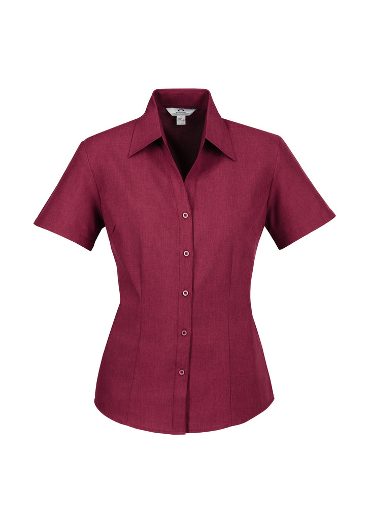 Biz Collection Womens Oasis Short Sleeve Shirt  (LB3601)