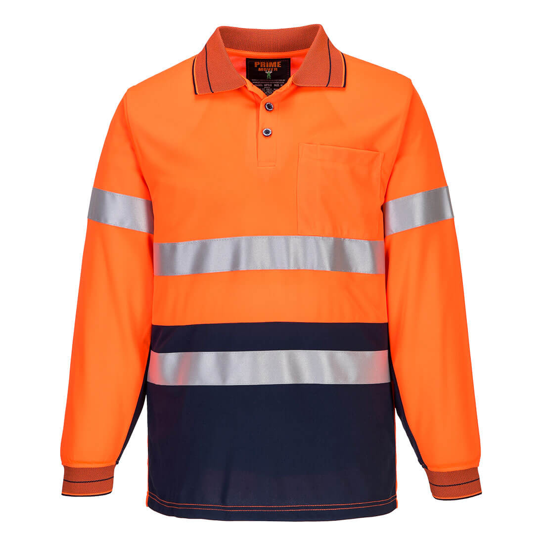 Portwest Long Sleeve Micro Mesh Polo with Tape (MP513)