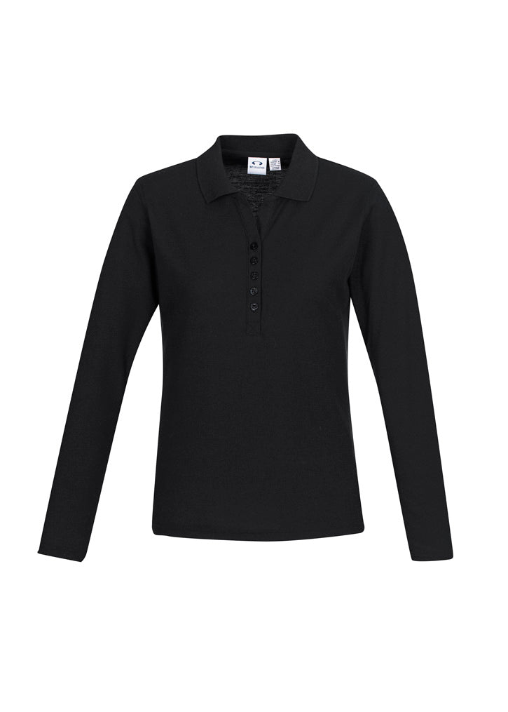 Biz Collection Womens Crew Long Sleeve Polo  (P400LL)