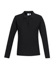 Biz Collection Womens Crew Long Sleeve Polo  (P400LL)