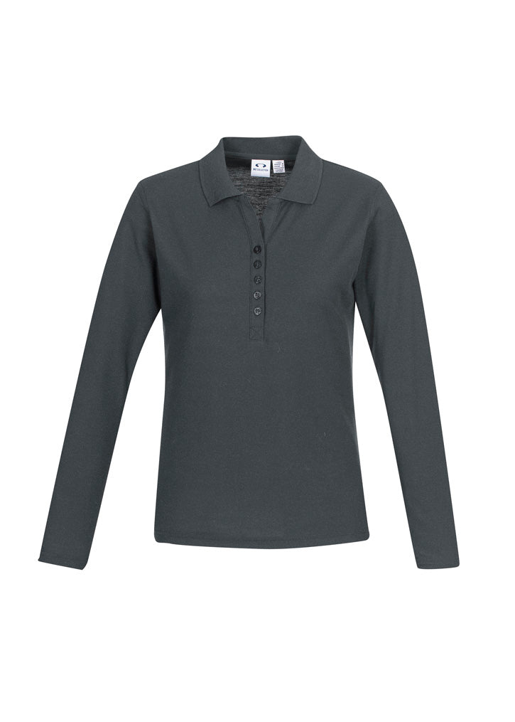 Biz Collection Womens Crew Long Sleeve Polo  (P400LL)