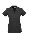 Biz Collection Womens Shadow Short Sleeve Polo (P501LS)