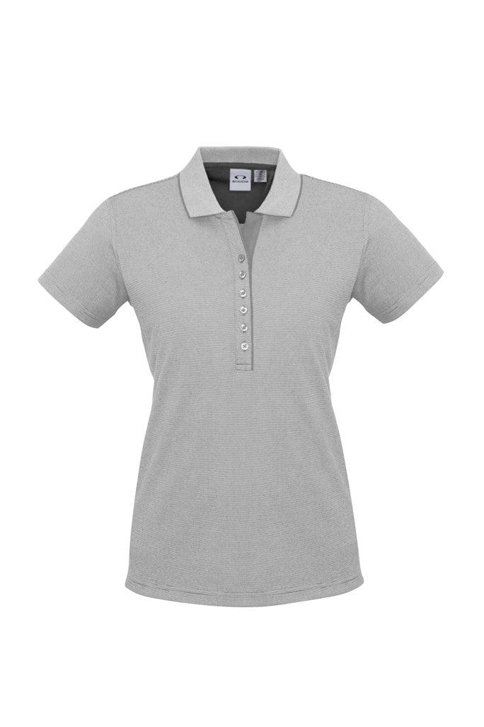 Biz Collection Womens Shadow Short Sleeve Polo (P501LS)