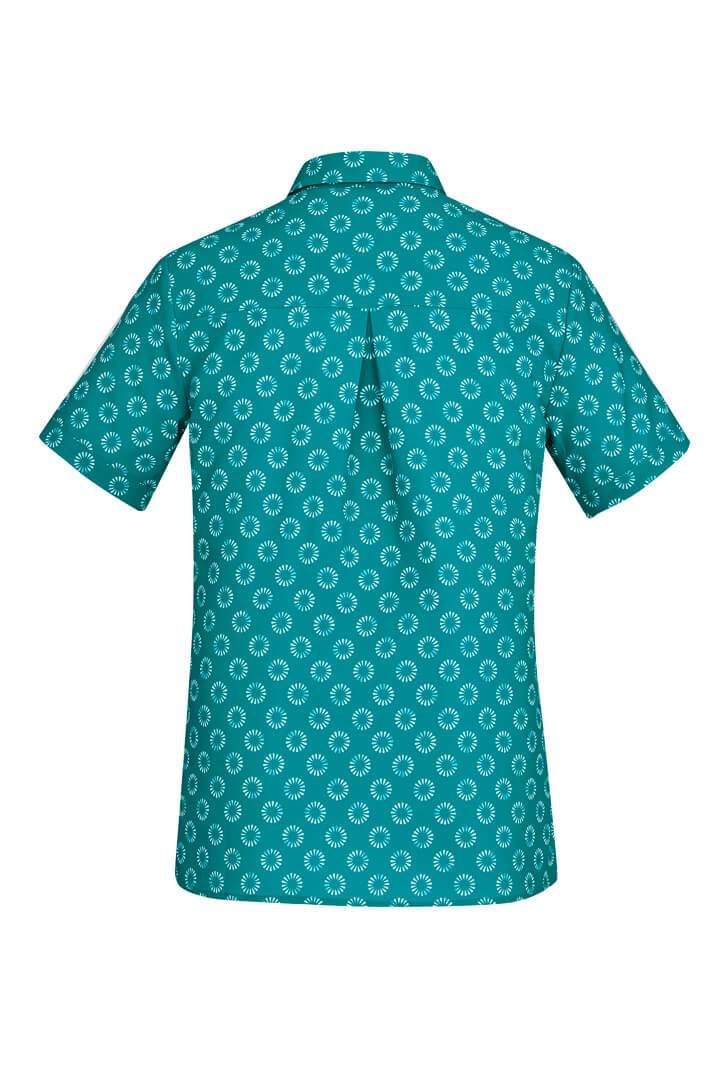 Biz Care Womens Florence Daisy Print Short Sleeve Shirt (CS948LS)