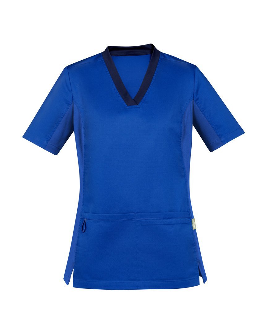 Biz Care Womens Riley Stretch Scrub Top- (CST043LS)