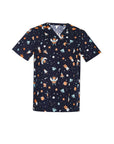 Biz Care Mens Space Party Scrub Top (CST148MS)