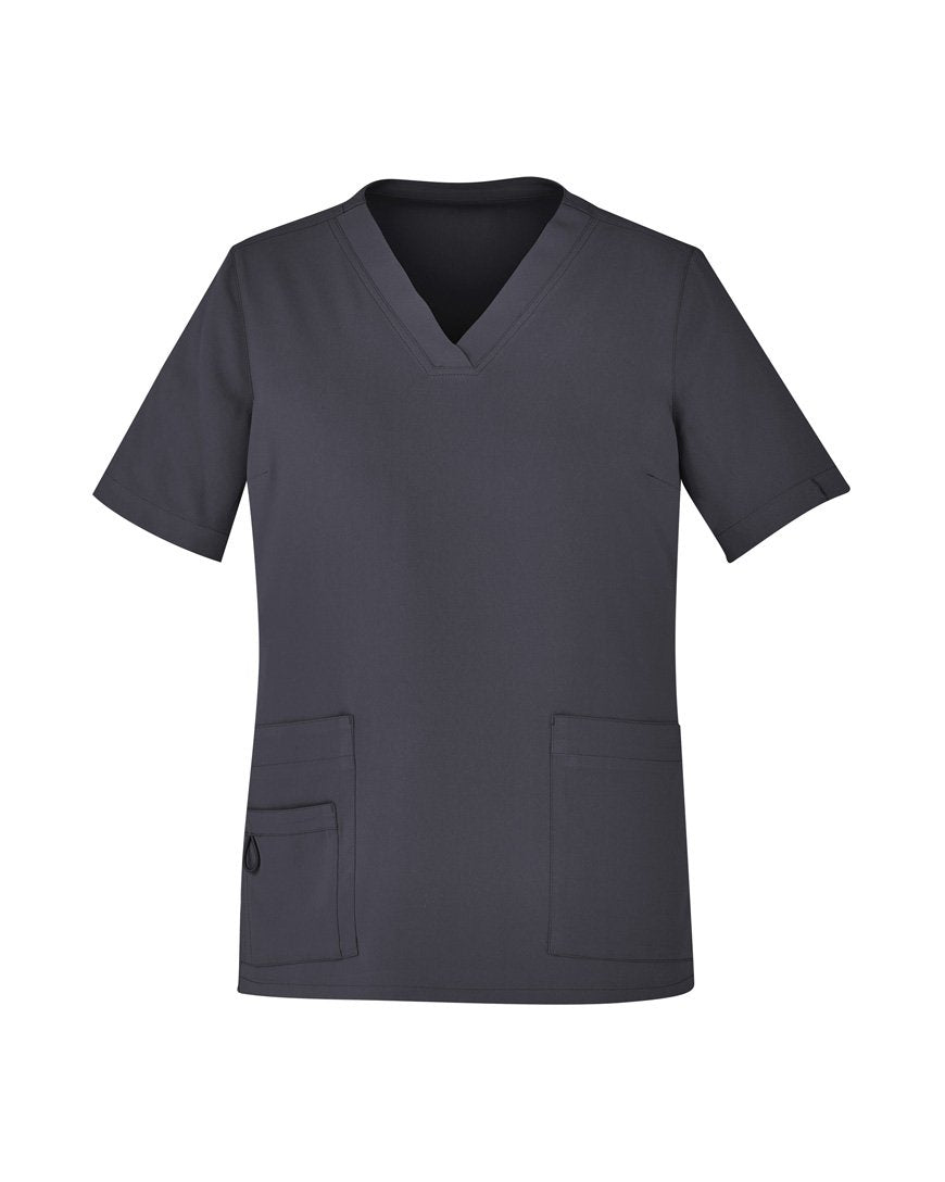 Biz Care Womens Avery Easy Fit V-Neck Scrub Top (CST941LS)