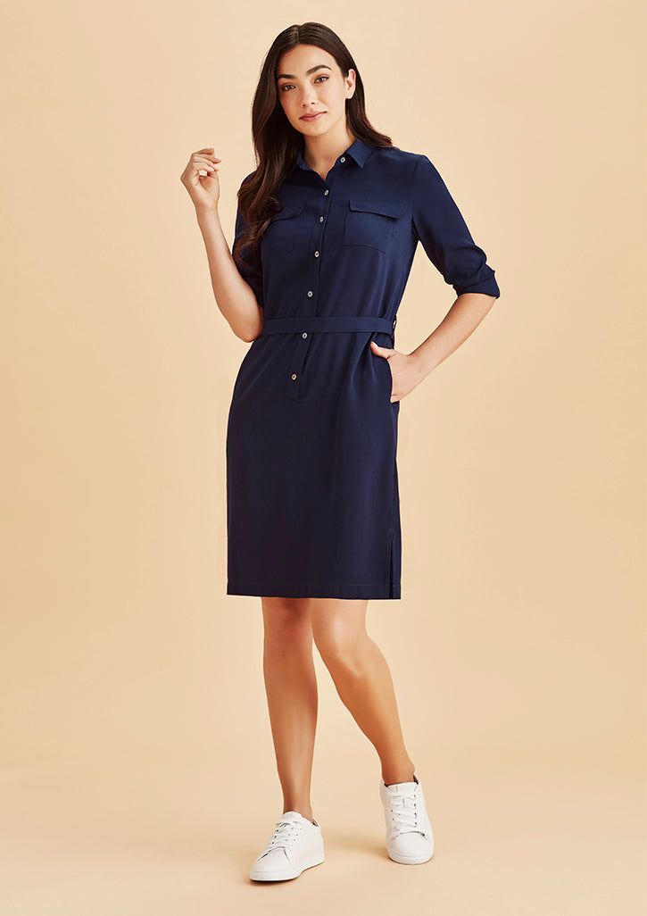 Biz Corporate Womens Chloe Georgette Shirt Dress (RD069L)