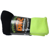 DNC HiVis 2 Tone Woolen Socks - 3 pair pack (S105)