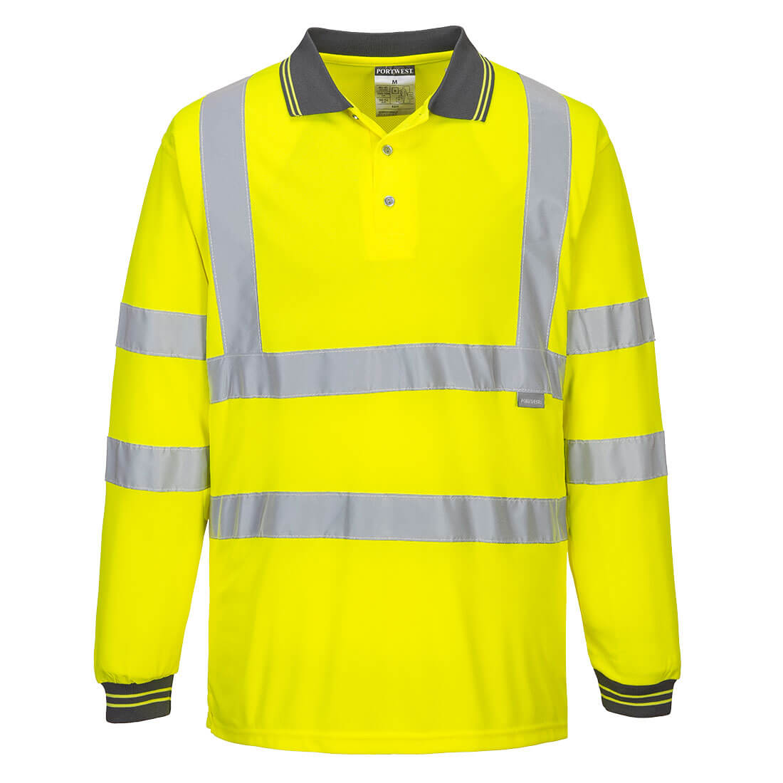 Portwest Hi-Vis Long Sleeved Polo (S277)