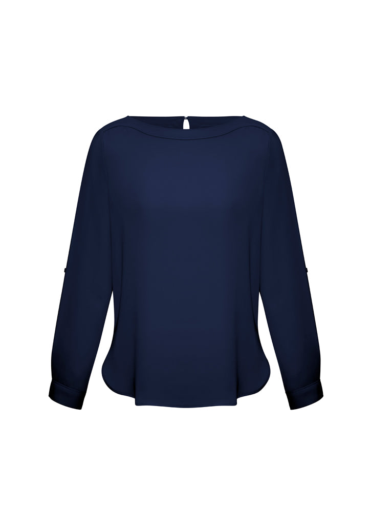 Biz Collection Ladies Madison Boatneck Blouse (S828LL)