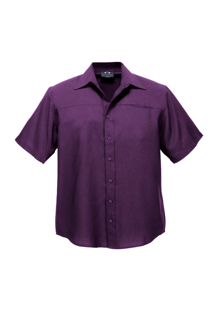 Biz Collection Mens Plain Oasis Short Sleeve Shirt (SH3603)