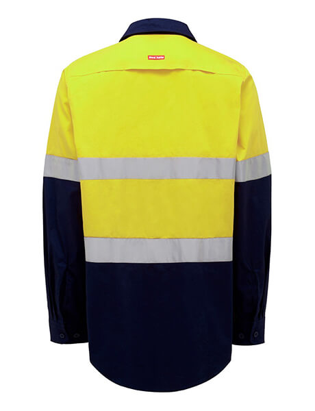 Hard Yakka L/Sl Hi Vis L/Weight 2 Tone Ventilated Shirt W/Tape (Y08805)