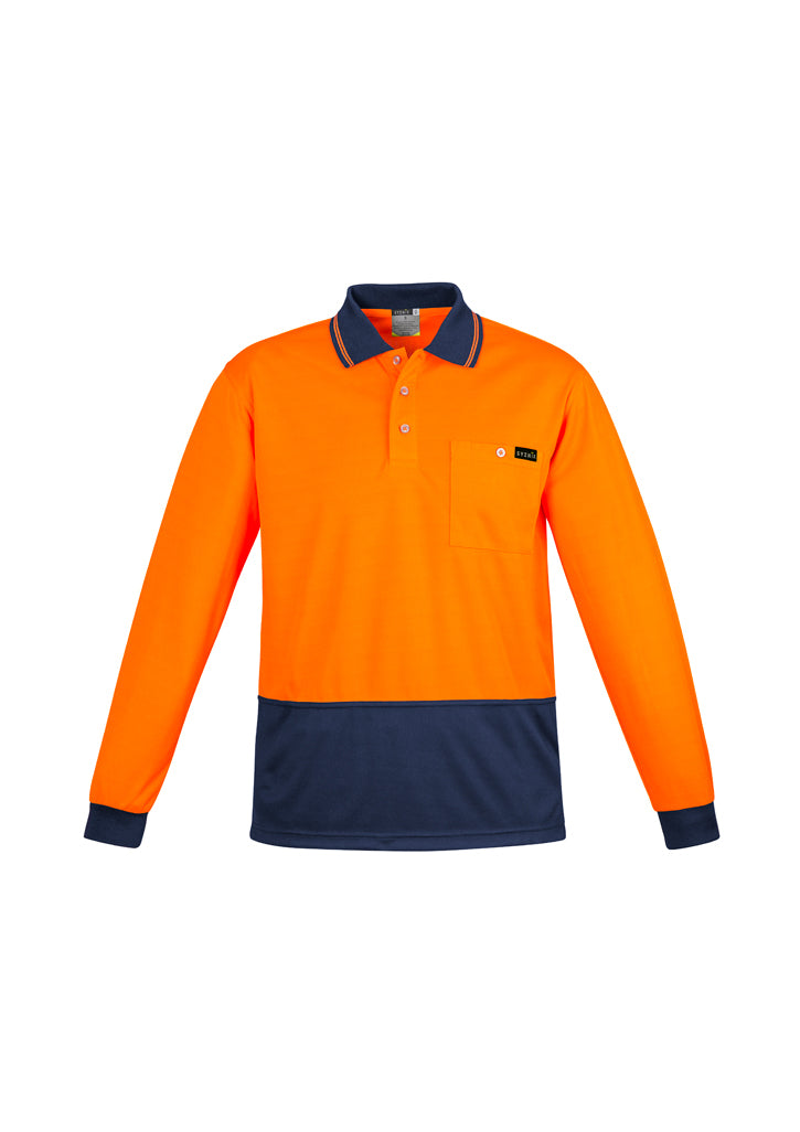 Syzmik Mens Comfort Back L/S Polo (ZH410)