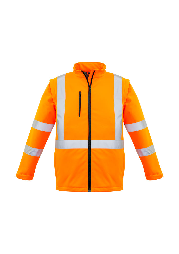 Syzmik Unisex Hi Vis 2 in 1 X Back Soft Shell Jacket -(ZJ680)