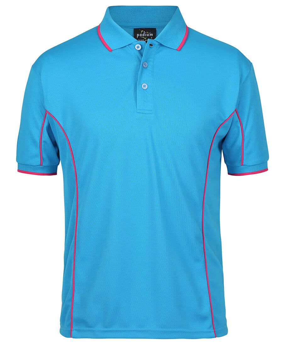 JB's Wear Adults Podium Short Sleeve Piping Polo 3rd (7PIP)