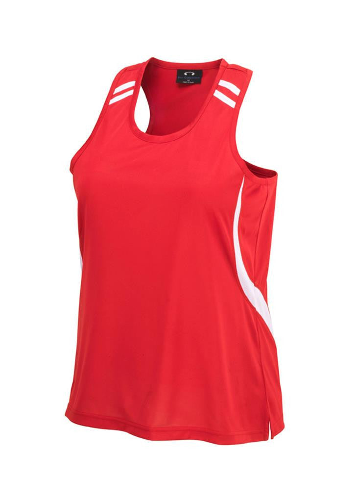 Biz Collection Ladies Flash Singlet 1st (LV3125)-Clearance