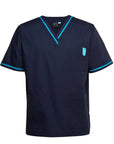 JB's Wear Contrast Unisex Scrubs Top (4SCT)