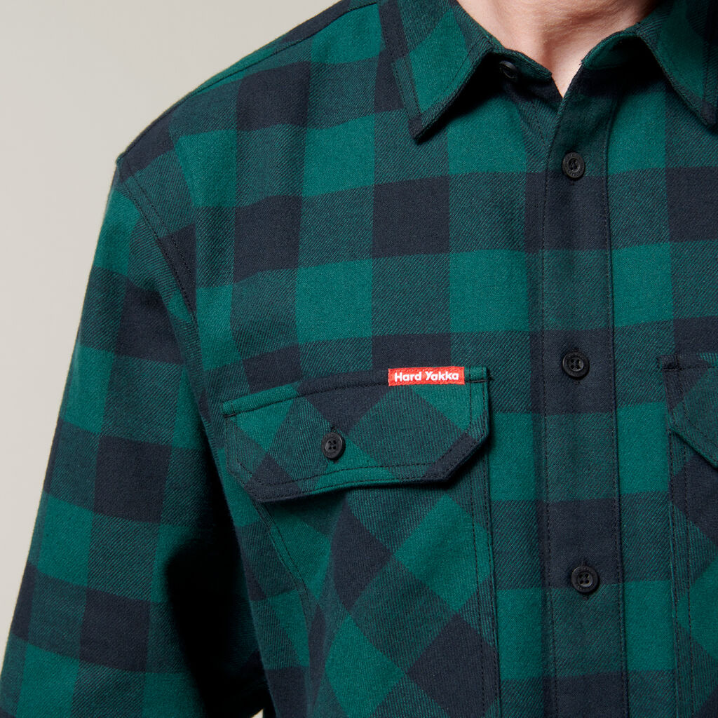 Hard Yakka Foundations Check Flannel Long Sleeve Shirt (Y07295)