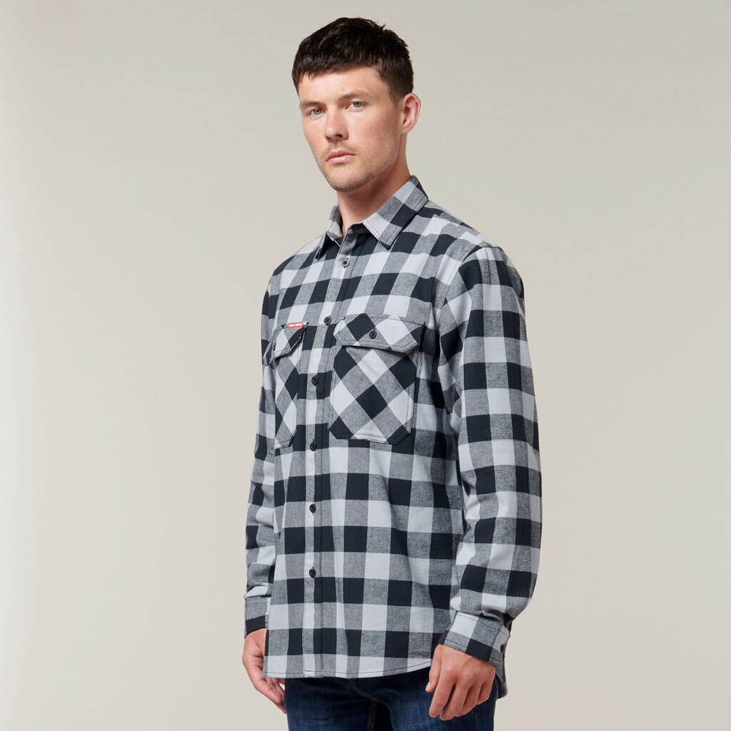 Hard Yakka Foundations Check Flannel Long Sleeve Shirt (Y07295)